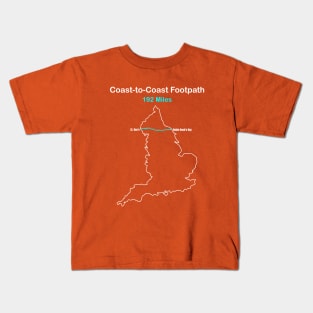 England's Coast-to-Coast Footpath Kids T-Shirt